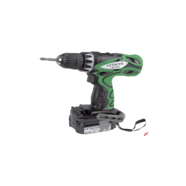 Аккумуляторный шуруповерт HITACHI   DS14DFL (14B,  2 аккум. 1.5Ач Li-Ion, 31Нм , 0-400/1200 об/мин, кейс  , 1,6 кг)